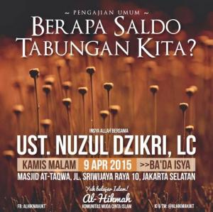 Ceramah · Muhammad Nuzul · Berapa Saldo Tabungan Kita